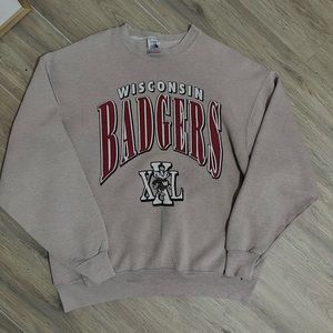 Wisconsin Badgers Vintage Crewneck Sweater